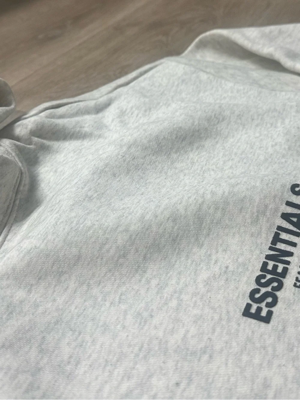 ESSENTIALS Men’s Light oatmeal Hoodie - Fear of God